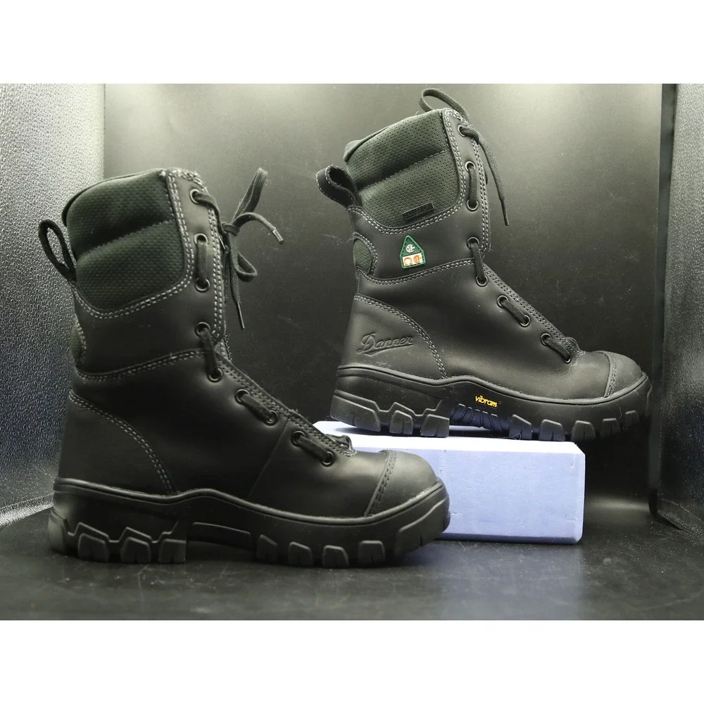 Danner Modern Firefighter 8 Inch Black NMT Comp. Toe Waterproof Boots Mens 5.5